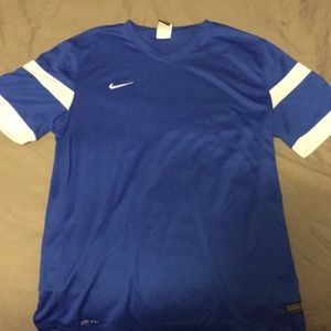 Nike blue and white jersey